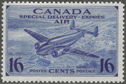 Canada. 1942 Airmail. Special Delivery. War Effort.16c MNH. SG S13 - Posta Aerea: Espressi