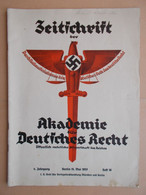 Germany 1933-45; "Zeitschrift Der Akademie Fuer Deutsches Recht" Mai 1937; NSDAP, Hans Frank, Usw - 1939-45
