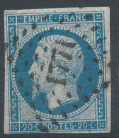 Lot N°63288   N°14A, Oblitération PC 1771 Loudun, Vienne (80), Ind 3 - 1853-1860 Napoleon III