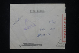 ISRAËL - Enveloppe Avec Contrôle Postal, à Voir - L 111271 - Cartas