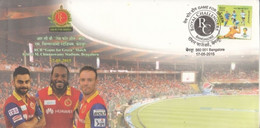 India 2015 Cricket Royal Challengers Banngalore Game For Green Match Virat Kohli Bangalor Special Cover (**) Inde Indien - Cricket