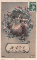 ¤¤   -   Carte Fantaisie  -  Prénom " JEANNE "    -  Femme     -  ¤¤ - Prénoms