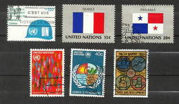 Nations Unies (N.Y) N°312, 325, 355, 359, 363,389 Cote 4.75€ - Gebraucht