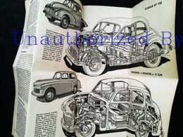 ► 1949 - Plan De Coupe - Automobile Anglaise MORRIS Minor Car & HILMAN Minx Car  - Coupure De Presse Encart Photo) - Maschinen