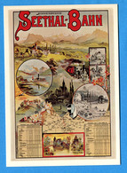 FEL1579, Repro D'affiche,Seethal Bahn 1898, 1083, GF, Non Circulée - Thal