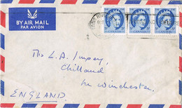 42668. Carta Aerea  TROIS RIVIERES (Quebec) Canada 1956 To England - Brieven En Documenten