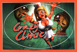 Autocollant Sticker Peche RADICAL " Crazy Clinic " Infirmière à Forte Poitrine ! - Aufkleber
