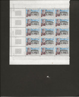 ST PIERRE ET MIQUELON - TIMBRE N° 476 NEUF SANS CHARNIERE EN BLOC DE 15 COIN DATE - ANNEE 1987 - COTE : 21 € - Unused Stamps