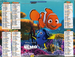 Calendrier Almanach La Poste PTT 2021 Disney Pixar Finding NÉMO DORY - Grand Format : 2001-...