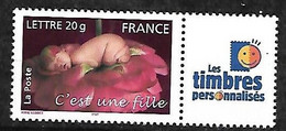 France    Timbres Personnalisés  N° 3804A  " C'est Une Fille "       Neuf  * * TB MNH VF    Voir Scan - Ongebruikt