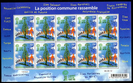 Nouvelle Calédonie - 2012 - Feuille Décorée 1 Jour - 1 Arbre - Une Vie - 10 Fois 1 Timbre - No 1165  - Cote 20,00 € - Blokken & Velletjes