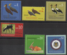 Sud-Soudan South Sudan Südsudan 2012 Mi. 3 - 8 Faune Fauna Birds Oiseaux Vögel Coat Of Arms 9th  1 - 50 SSP MNH ** - Altri & Non Classificati