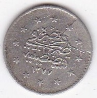 Turquie , 1 Kurus  AH 1277 (1862) Year 2 Abdul Aziz , En Argent ,KM# 689 - Turchia