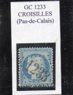 Pas-de-Calais - N° 60A Obl GC 1233 Croisilles - 1871-1875 Cérès