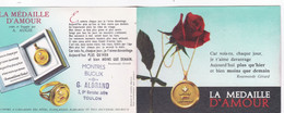 CALENDRIER 1964 La Médaille D' Amour  Bijoux AUGIS   ( T40 ) - Petit Format : 1961-70