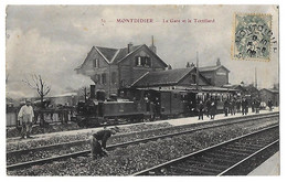 MONTDIDIER  La Gare Et Le Tortillard  (recto-verso) - Montdidier