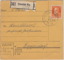 Bayern - 30 Pfg. Ludwig Paketkarte Eisenstein - Deggendorf 1918 - Bavaria