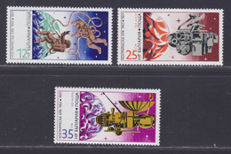 BULGARIE AERIENS N°  126 à 128 ** MNH Neufs Sans Charnière, TB (d0238) Cosmos, L'ère Spatiale - 1977 - Posta Aerea