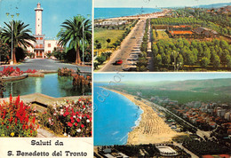 Cartolina San Benedetto Del Tronto Vedute Varie E Panorama 1986 (Ascoli Piceno) - Ascoli Piceno