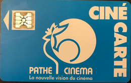 FRANCE  -  Cinécartes Pathé  - Coq Bleu  -  Fond Uni  -  SC4 AB - Kinokarten