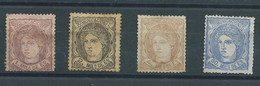 N° 102/104+107(*)(yvert) NSG - Unused Stamps