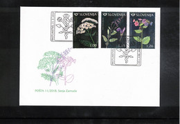 Slovenia / Slowenien 2018 Medicinal Plants FDC - Medicinal Plants