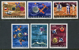 YUGOSLAVIA 1971 Space Research MNH / **. Michel 1409-14 - Nuovi