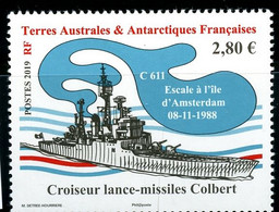 TAAF - 2019 - Transport Croiseur Lance-missiles Colbert - NEUF Sans TC - No 886 - Cote 5,60 € - Nuevos