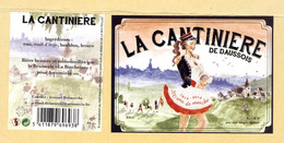 1 étiquette +CE Bière La Cantinière 33cl - Bier
