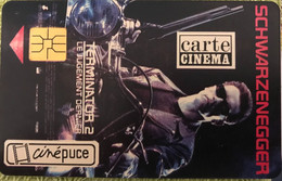 FRANCE  -  Cinécartes - Réseau Ciné Puce  -  Terminator 2 - S0 3 -  RR - Dos Inversé - Movie Cards