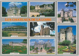 PAYS DE LA LOIRE. Châteaux De La Loire. Azay Le Rideau, Ussé, Saumur, Chinon, Montreuil-Bellay, Villandry, Langeais - Pays De La Loire