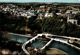 N°88913GF -cpsm Chateauneuf -vue Générale -le Pont Neuf Et Le Pont Du Roy- - Châteauneuf-du-Faou