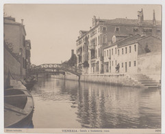 Photo Foto - VENEZIA - Canale E Fondamenta Rossa - Years '1890 / '1900 - Edizione Inalterabile N. 3086 - Lugares