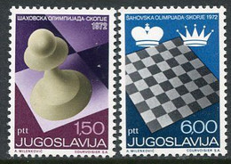 YUGOSLAVIA 1972 Chess Olympiad  MNH / **.  Michel 1472-73 - Nuevos