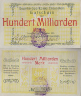 Traunstein Inflationsgeld Sparkassa Traunstein Used (III) 1923 100 Billion Mark - 100 Milliarden Mark