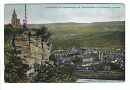 Delcampe - Echternach  Mit Fahnenstange Und Liboriuskapelle Vom Ernzerberg Gesehen  1912 - Echternach