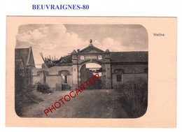 BEUVRAIGNES-Fabrique De Liqueurs-MELINA-CARTE Imprimee Allemande-GUERRE 14-18-1 WK-Militaria-France-80- - Beuvraignes