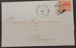 P) 1968 ARGENTINA, COVER ARGENTINA BANK, ROSARIO-SANTA FÉ, DATER, CHARLES BURT STAMP 1867, XF - Otros & Sin Clasificación