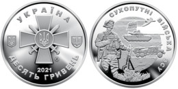 Ukraine - 10 Hryven 2021 UNC Land Forces Of The Armed Forces Of Ukraine Lemberg-Zp - Ukraine