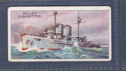 The Worlds Dreadnoughts 1910 - 18 Japan "Satsuma" -  Wills Cigarette Card - Original  - Antique - Military - Ships - Wills