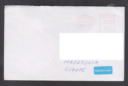 CZECH REPUBLIC, COVER, MASHINE CANCEL, REPUBLIC OF MACEDONIA + - Covers & Documents