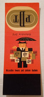 POLAND,POLOGNE,POLISH,GDANSK FACTORY,OLD UNFOLDED MATCHBOX SKILLET - Boites D'allumettes