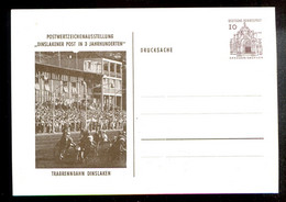 Entier PP33 B2/001 - Postwertzeichenausstellung - Trabrennbahn Dinslaken - Cartoline Private - Nuovi