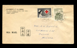 TAIWAN R.O.C. - 1963 Cover Sent From Taipei To Bussum, The Netherlands.  Franked With RED CROSS Stamp. - Lettres & Documents