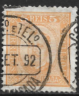 Ponta Delgada – 1892 King Carlos 5 Réis Used Stamp - Ponta Delgada