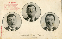 Delcampe - Fantaisie - La Mouche - Grimaces - Bergeret - Männer