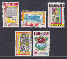 GUATEMALA AERIENS N°  618 à 622 ** MNH Neufs Sans Charnière, TB (d0248) Capitale De L'assomption - 1977 - Guatemala
