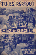 Tu Es Partout  >02/12) Partition Musicale Ancienne > "Édith Piaf" > - Chant Soliste