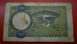 Banknotes Albania 5 Franga 1939-1940 GOOD BANKA KOMBETARE E SHQIPNIS BANCA NAIONALE D'ALBANIA PESE FRANGA CINQUE FRANCHI - Albanië