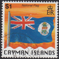 Cayman Islands 1996 Used Sc #730 $1 National Flag - Caimán (Islas)